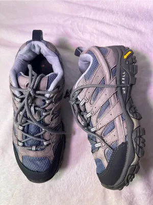 Merrell Gray and Blue Trail Hiking Sneakers thumbnail 6