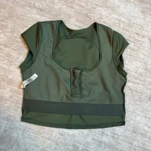 Free People Movement Womens Small Green Nylon Athletic Crop Top Workout Lined thumbnail 7