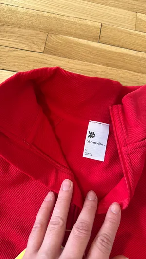 All in Motion Workout Top long sleeve red Women’s thumbnail 2