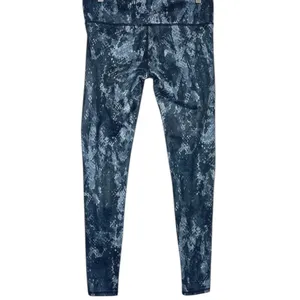 Alo Yoga Python Snakeskin Airbrush Athletic Gray Blue Leggings S thumbnail 4