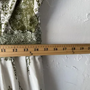 Y Apparel Dress Y2k Fairy Small White Green Boho Sundress‎ Crochet Lace Midi thumbnail 5