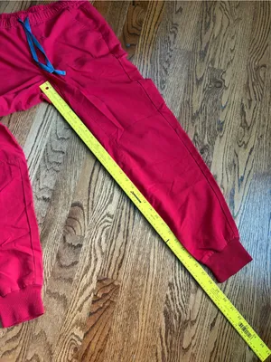 FIGS Tansen Jogger Scrub Pants Red Size S Technical Collection Medical thumbnail 11