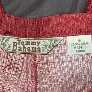 Vintage Tommy Bahama 100% Silk Pants Tropical Women's 8 Wide Leg Floral‎ Resort thumbnail 9