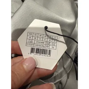 NWT OW Collection Saga Satin‎ Maxi Dress Grey Sz Medium $250 thumbnail 7