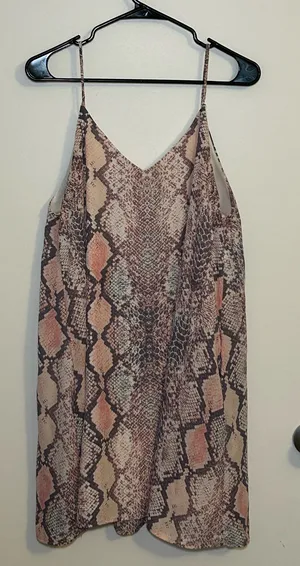 Peach Love California Patterned Dress thumbnail 1