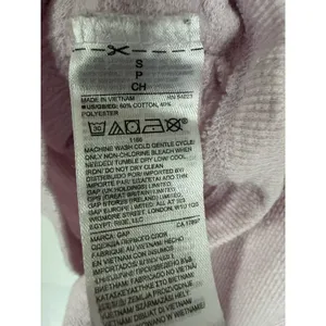 Love By GAP Women's Sz S Light Pink Waffle Knit Henley Cropped Top Cotton Blend thumbnail 7