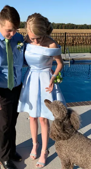 Homecoming Dress Blue Size 2 thumbnail 1