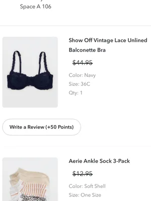 Aerie Show Off Vintage Lace Unlined Balconette Bra Navy thumbnail 5