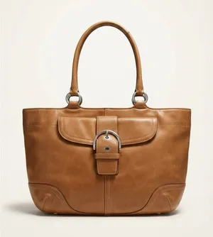 Coach Womens Tote Large Brown Leather Soho Buckle Shoulder Bag 5770 thumbnail 1