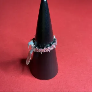 Bomb Party RBP8638 “On A High Note” Cubic Zirconia on Rhodium Size 10 Ring NWT thumbnail 2