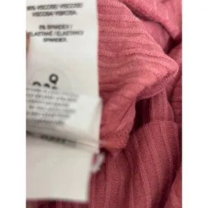 Lucky Brand Maxi Dress S Red Ribbed V-Neck Tie Waist Boho Casual thumbnail 6