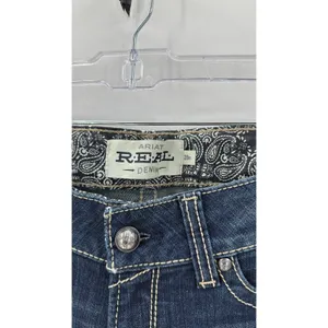 Ariat Spitfire Real Riding Jean size 28 bootcut dark wash western rodeo farm thumbnail 5