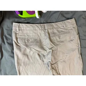 Gap‎ Perfect Trouser Women Crop Capri 12R Mid Rise Tan Beige Brown Pants Pockets thumbnail 7