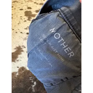 Mother Denim High Waist Mini Skirt In Sexy Just Walked Into Town Size 24 thumbnail 6