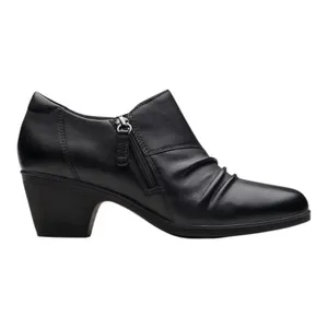 Clarks Collection Emily 2 Braley Black Leather Ankle Booties Boots Size 7.5 thumbnail 2