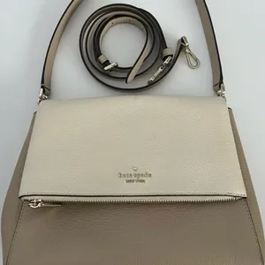 Kate Spade Beige and Taupe Shoulder Bag thumbnail 1