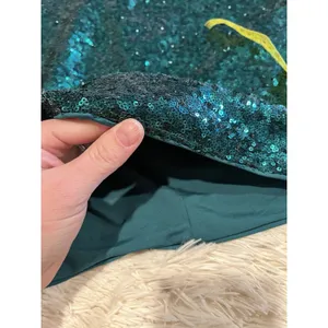 Green Sequin Hoco Dress By Hello Molly Size 6 Homecoming Cocktail NWT thumbnail 6