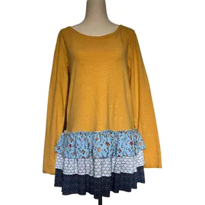 Matilda Jane Boho Tier Tunic Womens Top Small Cottage Patchwork Ruffle Artsy thumbnail 2