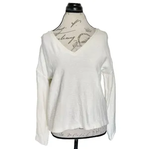 Madewell Womens Sweater Sz Medium Long Sleeve Minimalist Neutral Basic Casual thumbnail 2