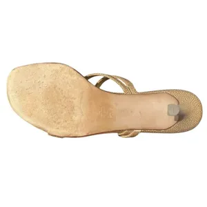 Vintage Heel Sandals Strappy Gold Metallic Ellen Tracy US 9 M 90s Casual Formal thumbnail 7