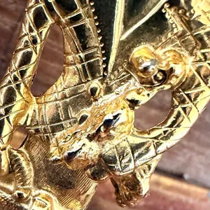 Figural Traveler Brooch Gold Tone thumbnail 5