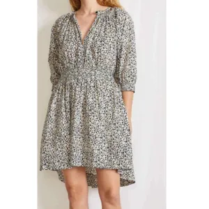 Apiece Apart Dress Womens XS Black Yellow Floral Organic Cotton Mini Summer thumbnail 4