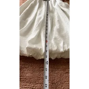 PrettyGarden White Wrap Dress XL Puff Sleeve V-Neck Flowy thumbnail 3