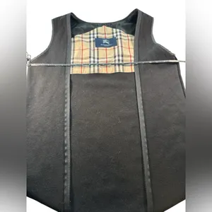 Burberry Nova Check Wool Zip In Coat LINER ONLY Vest Women’s Large Estimate EUC thumbnail 12