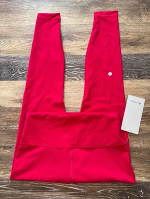 Lululemon Wunder Train High Rise 28” Pink Dragonfruit Size 10 NWT thumbnail 1