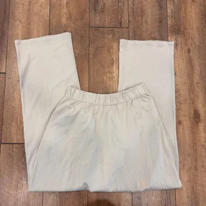 Zara Beige Slouchy Pull On Cotton Flowy Baggy Harem Drop Crotch Lounge Pants S thumbnail 2
