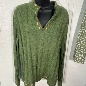 Woolrich Vintage Womens Green Sweater Size Medium EUC thumbnail 3