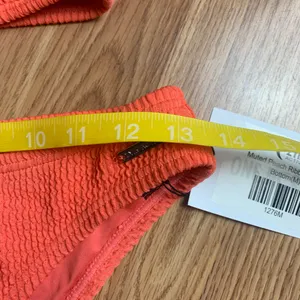 ZYIA size medium new muted peach ribbed Bikini Set orange two piece vaca travel thumbnail 6