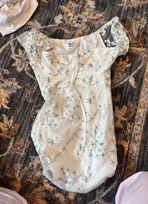 Princess Polly floral embroidered mini dress 4 thumbnail 1
