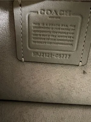 Coach Gray Leather Crossbody Bag - Silver Logo thumbnail 3