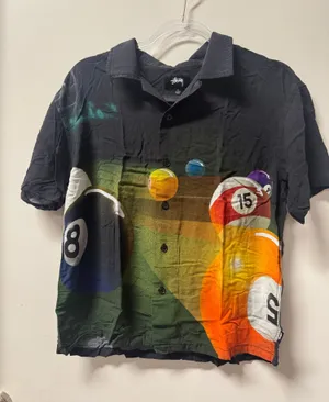 Stüssy 8 Ball Billiard Button Up thumbnail 1