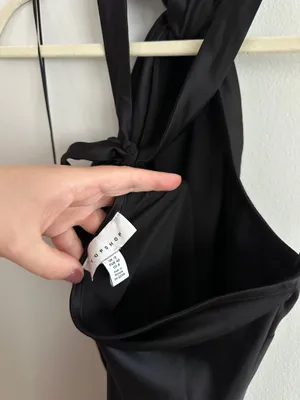 Topshop Black Halter Mini Dress thumbnail 8
