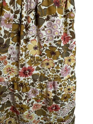 Madewell Lucie Floral Smocked Mini Dress Boho Cottagecore Earth Tone XL thumbnail 4