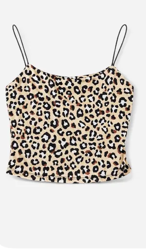 🐆 GAZE Leopard Print Cami Crop Top - Size Medium ✨ thumbnail 5