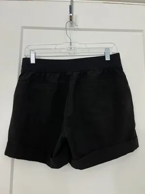 Athleta Size Small Black Drawstring Athletic Shorts Pockets thumbnail 2