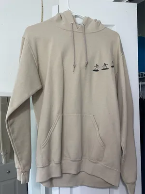 Bowery Supply Co Tan Skeleton Hoodie thumbnail 1