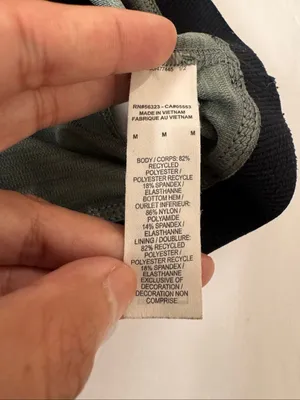Nike Dri-FIT Racerback Sports Bra Heather Charcoal Grey Swoosh Womens Medium thumbnail 4