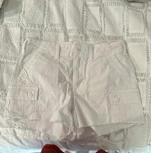 White Cargo Shorts thumbnail 1