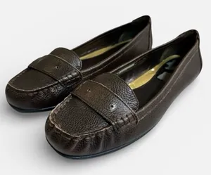 Lauren Ralph Lauren Dark Brown Leather Loafers thumbnail 1