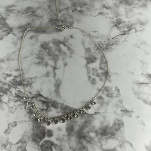 Vintage Art Deco Style Cubic Zirconia Crystal‎ Rhinestone Cocktail Necklace thumbnail 2