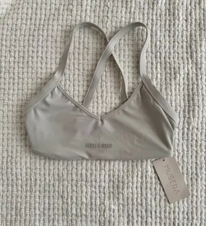 Musera Light Grey Sports Bra Gray Size XS thumbnail 1