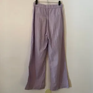 Abercrombie & Fitch Purple High Waist Sloane Dress Pants Linen Cotton Wide Leg thumbnail 6