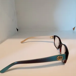 Authentic Gucci Tortoiseshell & Blue & Black Ombre Prescription Glasses Frames thumbnail 7