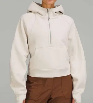 Lululemon Scuba Oversized Half Zip Size XS/S Cream White Opal thumbnail 1