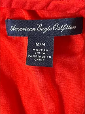 Vintage Y2K American Eagle red ruffle mini dress Size Medium 🌸 thumbnail 7