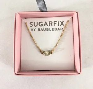 Sugarfix Womens Necklace C Initial Rhinestones thumbnail 1